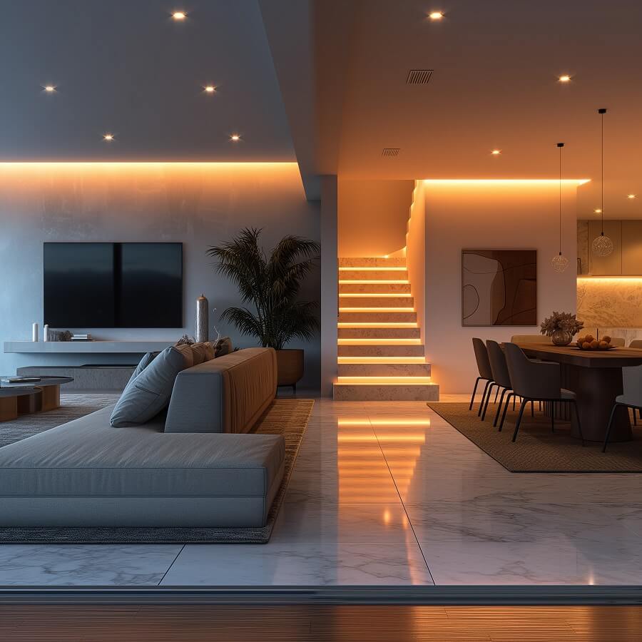 iluminacion interior dome